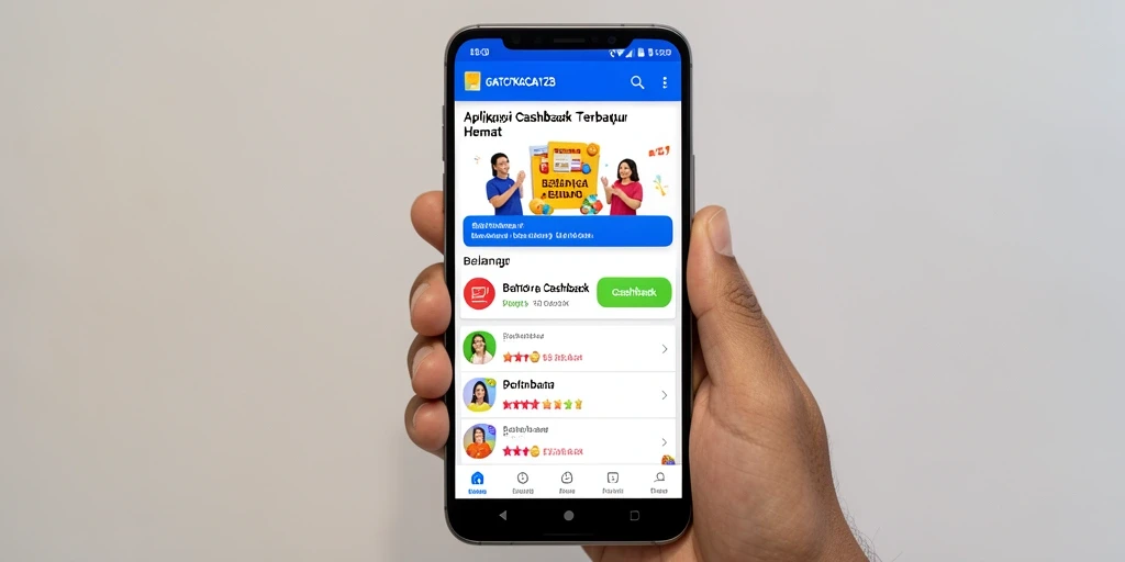 Antarmuka GATOTKACA123 yang menampilkan fitur cashback terbaru.