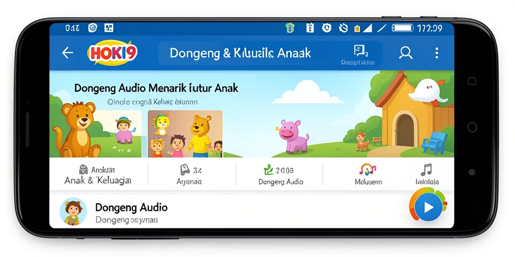 Antarmuka HOKI9 yang ramah anak dengan pilihan cerita menarik.