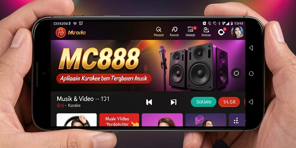 Antarmuka aplikasi MC888 yang menarik dan mudah digunakan.
