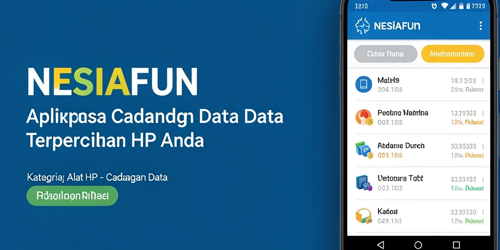 Screenshot utama NESIAFUN menunjukkan antarmuka pengguna yang ramah dan fungsional.