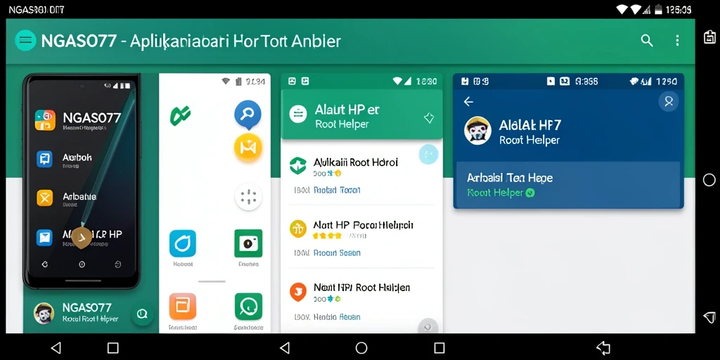 Tampilan antarmuka NGASO77 yang intuitif sebagai aplikasi Root Helper.