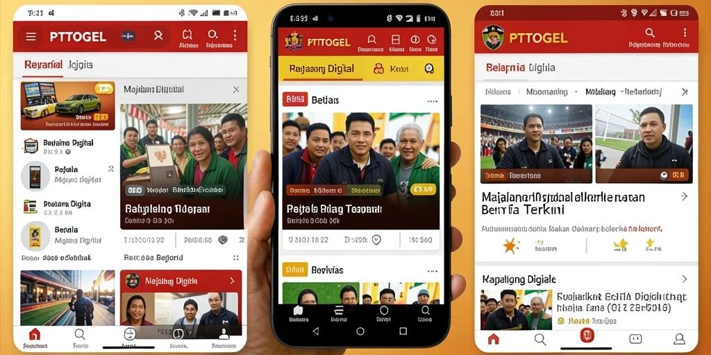 Antarmuka pengguna PTTOGEL yang modern dan intuitif.
