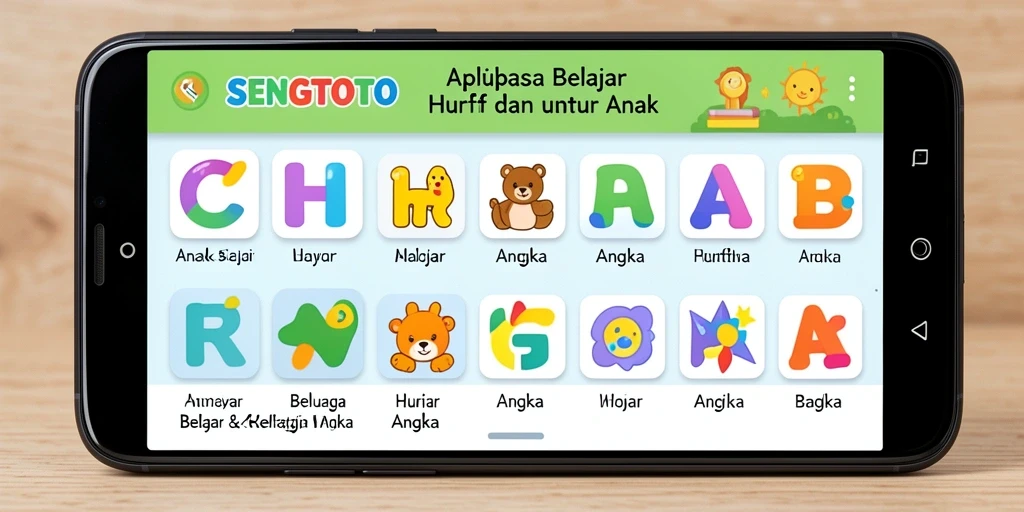 Antarmuka aplikasi SENGTOTO yang menyenangkan dan edukatif.