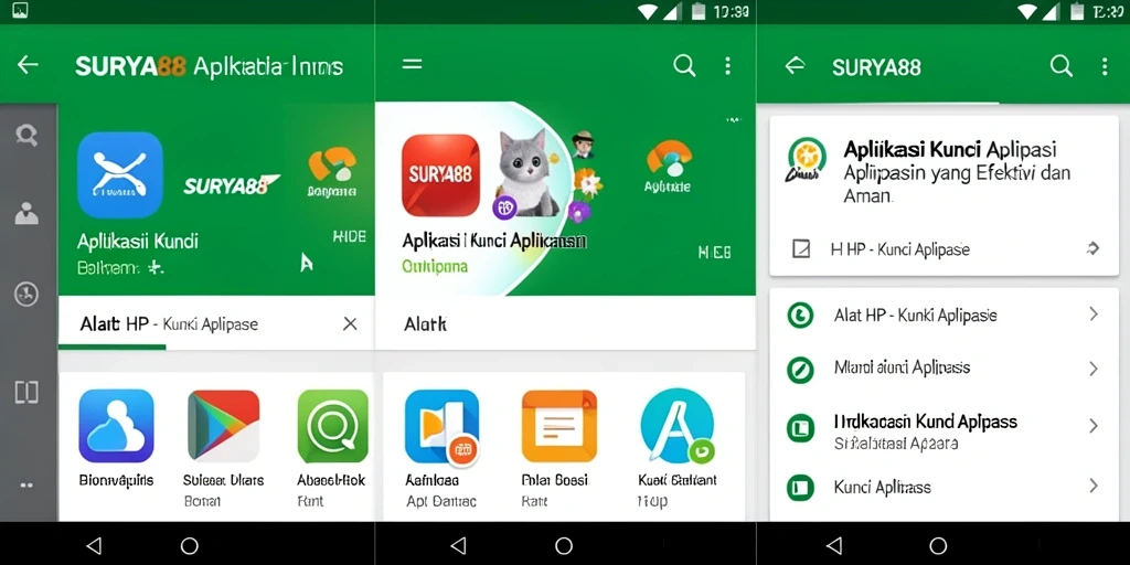 Antarmuka SURYA88 yang intuitif dan efektif untuk Kunci Aplikasi.